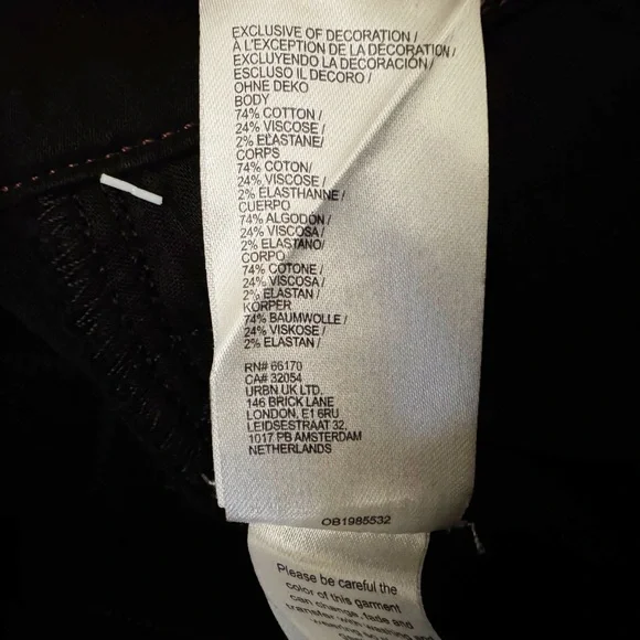 NWT Anthropologie Pilcro The Bering Demi Bootcut Pants Black - Picture 5 of 7